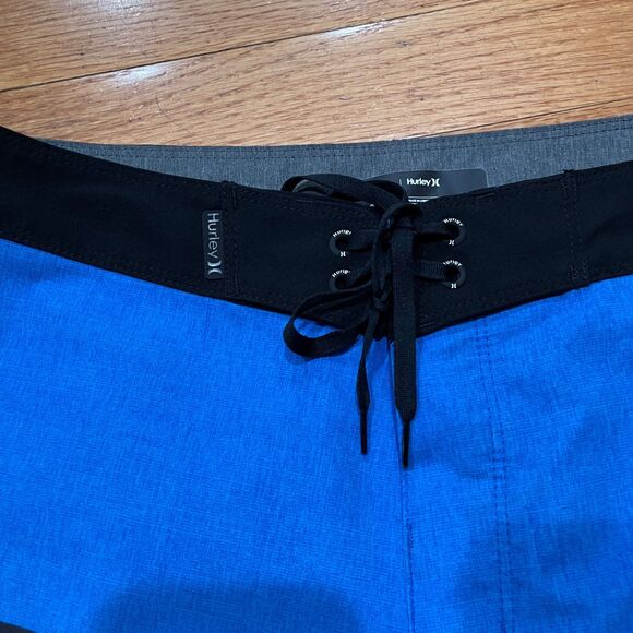 Hurley Phantom Mens 9" Swim Surf Board Shorts Size 30 Blue WORN TWICE EXCELLENT - Picture 4 of 9